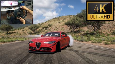 Alfa Romeo Giulia Quadrifoglio Forza Horizon 5 Thrustmaster T300 RS