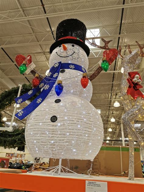 7′ Pop Up Snowman With 300 Lights Costcochaser