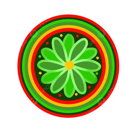 Mandala Colorido Verde PNG Colorful Mandala Green Mandala Mandala