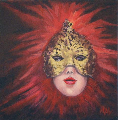 Masquerade Lion Painting By Marlyn Anderson Fine Art America