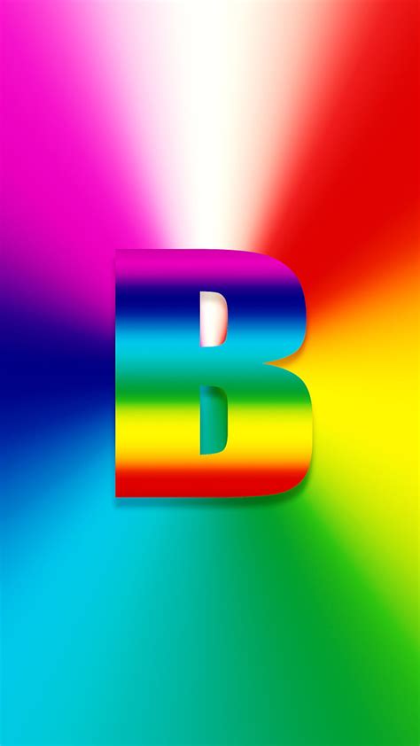 Rainbow B B Alphabet HD Phone Wallpaper Peakpx