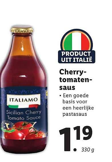 Italiamo Cherry Tomatensaus Aanbieding Bij Lidl 1Folders Nl