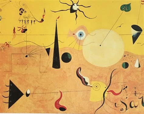 Original Vintage Print 1990 By Joan Miro Catalan Landscape The Hunter