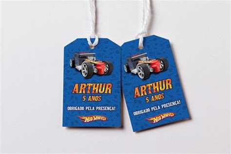 Tag Agradecimento Hot Wheels Elo7 Produtos Especiais