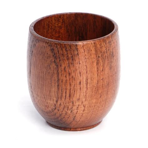 Small Traditional Handmade Natural Solid Wood Wine Cup Wooden Tea Drinking Cup Coffee Cup