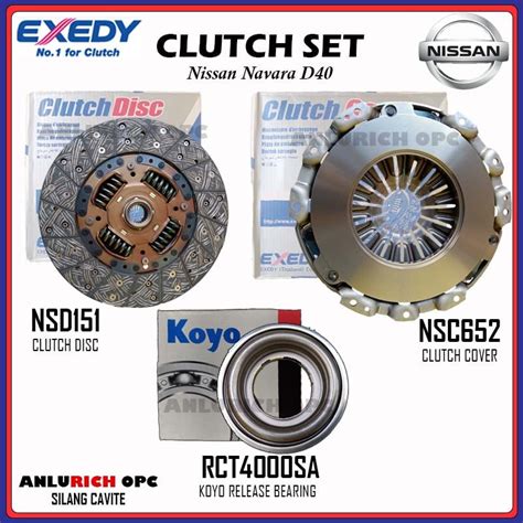 Exedy Clutch Set W Koyo Release Bearing For Nissan Navara D40 Part No