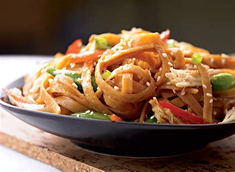 Asian Inspired Sesame Noodles Recipe With Chicken — Eat This Not That