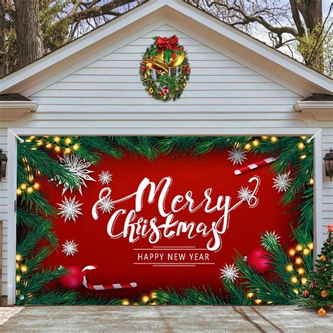 Amazon Merry Christmas Garage Door Decorations Christmas Garage