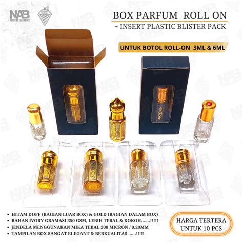 Jual 10 Pcs Box Parfum Tola Roll On Stick 3ml And 6ml Mewah Insert