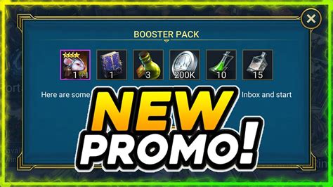 New Promo Freebies How To Get It To Work Free Epic Champion Raid