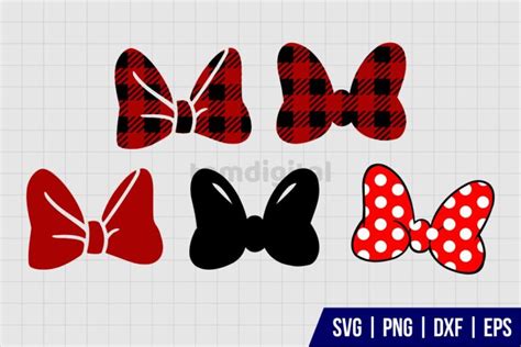 Minnie Bow Svg Bundle Gravectory