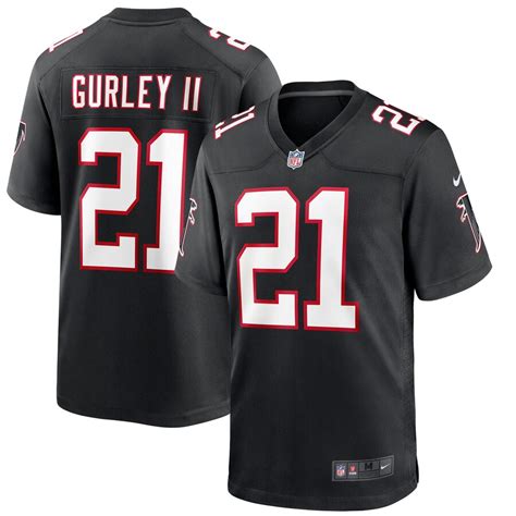 Men's Nike Todd Gurley II Black Atlanta Falcons Throwback Game Jersey