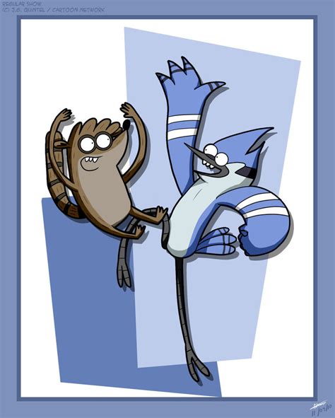 Mordecai Rs Rigby Rs Art Rs персонажи Regular Show