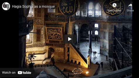 Smarthistory video: Hagia Sophia as a mosque – Smarthistory Guide to ...