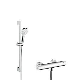 Hansgrohe Crometta Vario Brauseset 27812400 Weiss Chrom 65 Cm Stange