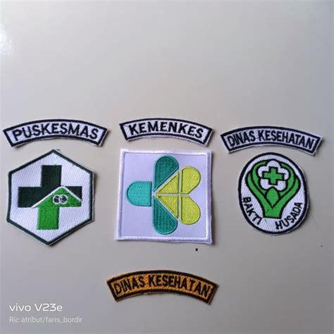 jual bet bordir logo lambang kementrian kesehatan logo kemenkes logo