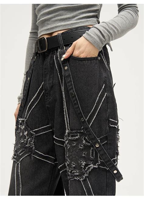 Spider Splice Baggy Jeans Shiro Kage