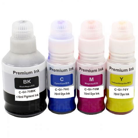 Tinta Canon Compatible GI 70 GI70 C GI 70 Dye Ink Cyan 70ml Refill Ink