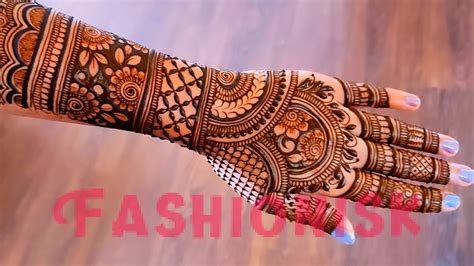 Latest Mehndi Designs For Full Hands