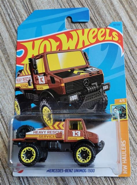 Hot Wheels Mercedes Benz Unimog 1300 Brown HW Haulers Perfect Etsy UK