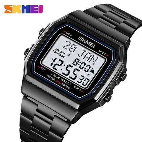 Jual Jam Tangan Pria Adzan Watch Series Digital Skmei Compass