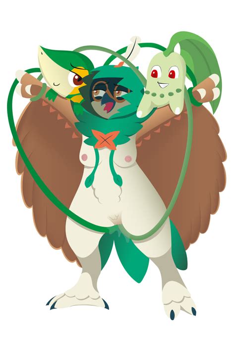 Rule 34 2017 Ambiguous Gender Anthro Armpits Avian Beak Bird Breasts Chikorita Claws Decidueye