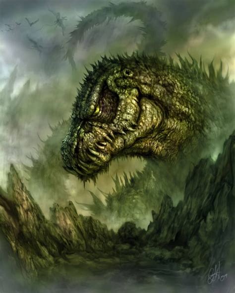 Godzilla if he ever became an old man. Cool Monsters, Classic Monsters ...