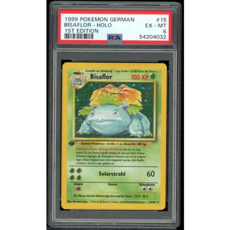 Bisaflor 1 Edition 15 102 Basis Set Holo PSA 6 EX