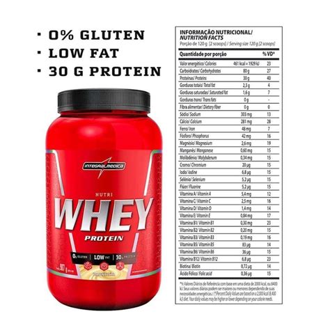 Nutri Whey Protein Integralmédica 907g Em Promoção Centauro