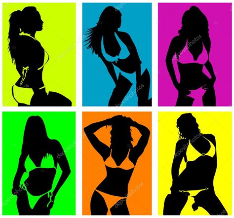 Women In Bikini Vector Stock Vector Bogalo