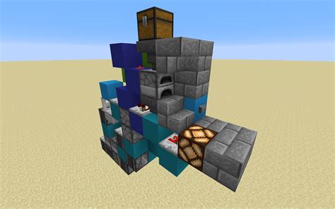 2 wide furnace Xp farm/storage : Minecraft