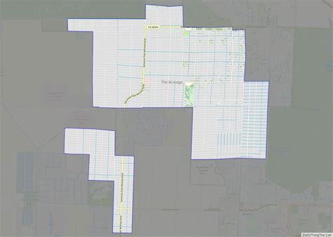 Map Of The Acreage Cdp Thong Thai Real