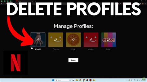 How To Delete Profiles On Netflix Netflix Youtube