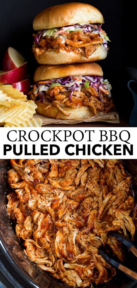 Crockpot Bbq Pulled Chicken It S Made With Tender Flavorful Chicken