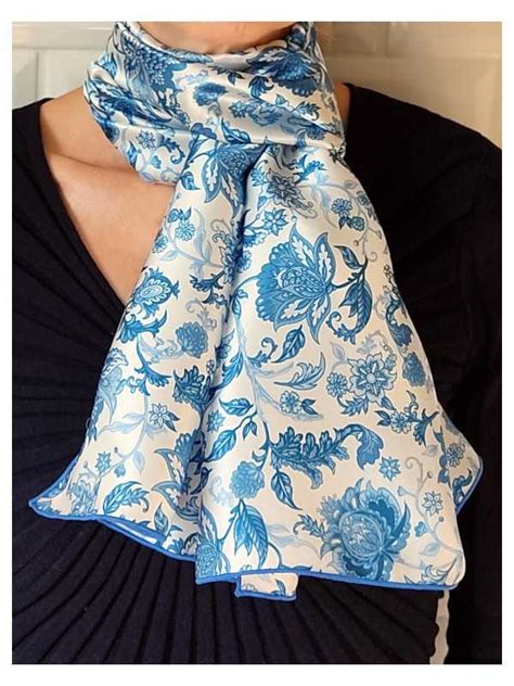 Foulard Charpe En Soie Pour Femme Cb Foulards France Taille Cm