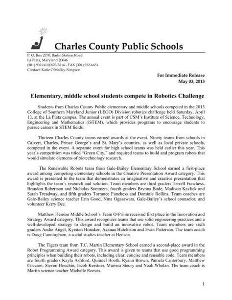 Download - Charles County Public Schools