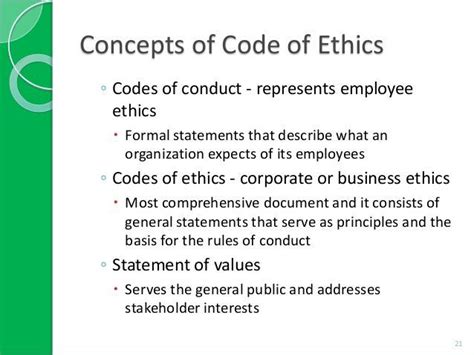 Code Of Ethics Examples - Google Search | Code Of Conduct with Business ...