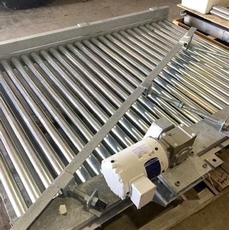 ALBA Powered Roller Conveyor With Diverter Arm Roller Conveyor