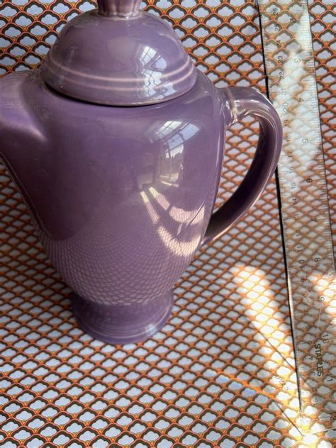 Fiestaware Lilac Coffee Pot Vtg Purple Covered Server 1994 1995 Tea Jug