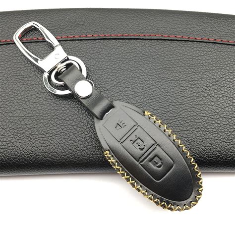 Genuine Leather Car Key Cover Case For Nissan Teana X Trail Qashqai