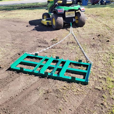 LANDZIE Drag Harrow Driveway Grader Landscape Power Rake For ATV UTV