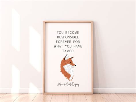 The Little Prince Fox Quote Art Print Printable Wall Art The Little Prince Love Quote