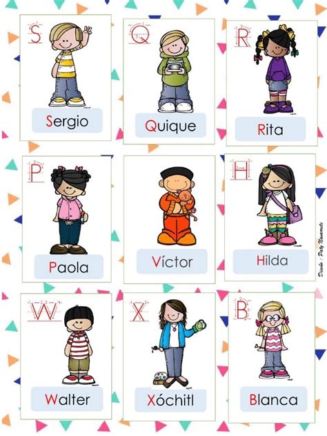 Lotería para trabajar los nombres propios Orientacion Andujar Abc