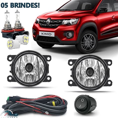 Kit Farol De Milha Renault Kwid 2017 2018 2019 2020 Lâmpada Shopee