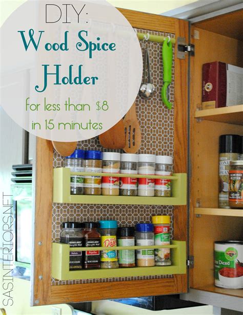 Diy Wood Spice Rack Jenna Burger Design Interior Design