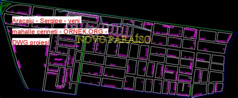 Aracaju Sergipe Yeni Mahalle Cenneti Dwg Projesi Autocad Projeler