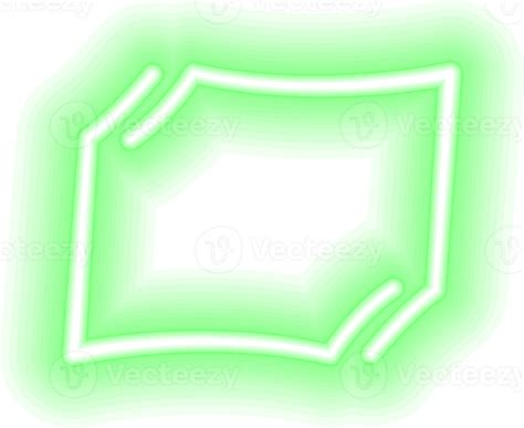 Abstract neon frame with transparent background. 44860317 PNG