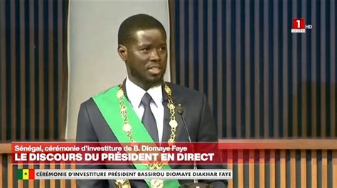 Senegal Discours Dinvestiture Positif Du 5è Président Bassirou