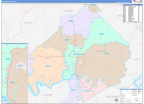 Maps of Pulaski County Kentucky - marketmaps.com