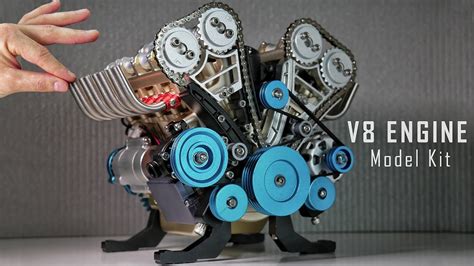 Building A V8 Engine Model Kit Assembling And Starting The V8 Engine